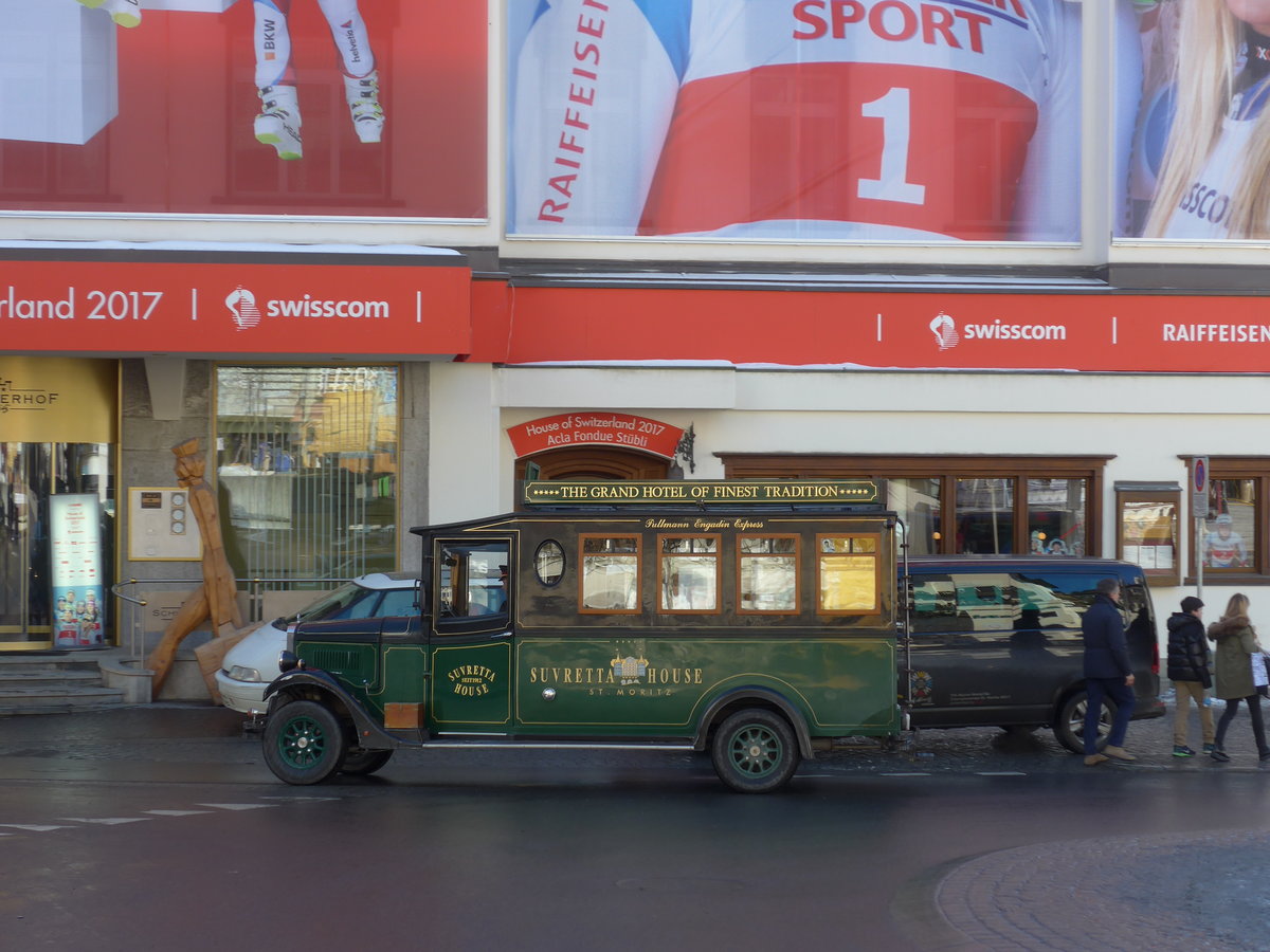 (178'598) - Suvretta-Haus, St. Moritz - GR 404 - Ford am 18. Februar 2017 in St. Moritz, Hotel Schweizerhof