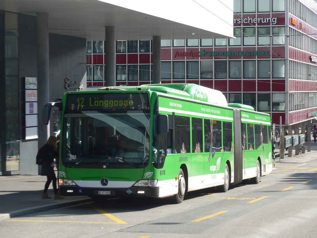 (178'743) - Bernmobil, Bern - Nr. 856/BE 671'856 - Mercedes am 20. Februar 2017 in Bern, Schanzenstrasse