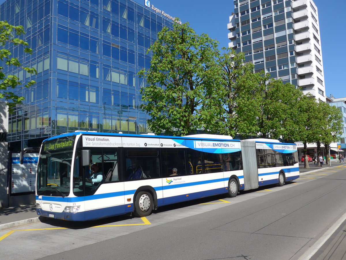 (179'479) - ZVB Zug - Nr. 23/ZG 3373 - Mercedes am 10. April 2017 in Zug, Metalli