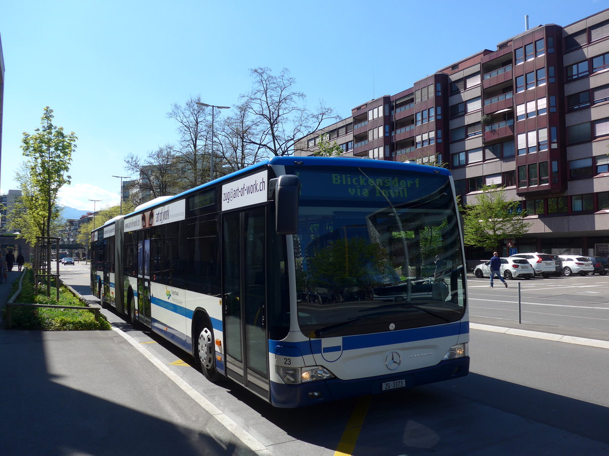 (179'504) - ZVB Zug - Nr. 23/ZG 3373 - Mercedes am 10. April 2017 in Zug, Metalli