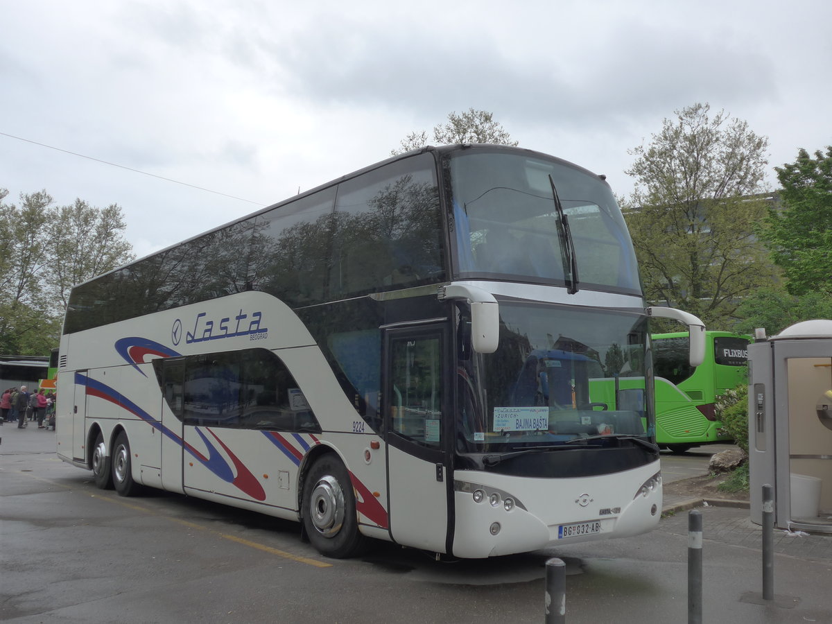 (179'614) - Aus Serbien: Lasta, Beograd - Nr. 9224/BG 032-AB - Volvo/Ayats am 16. April 2017 in Zrich, Sihlquai