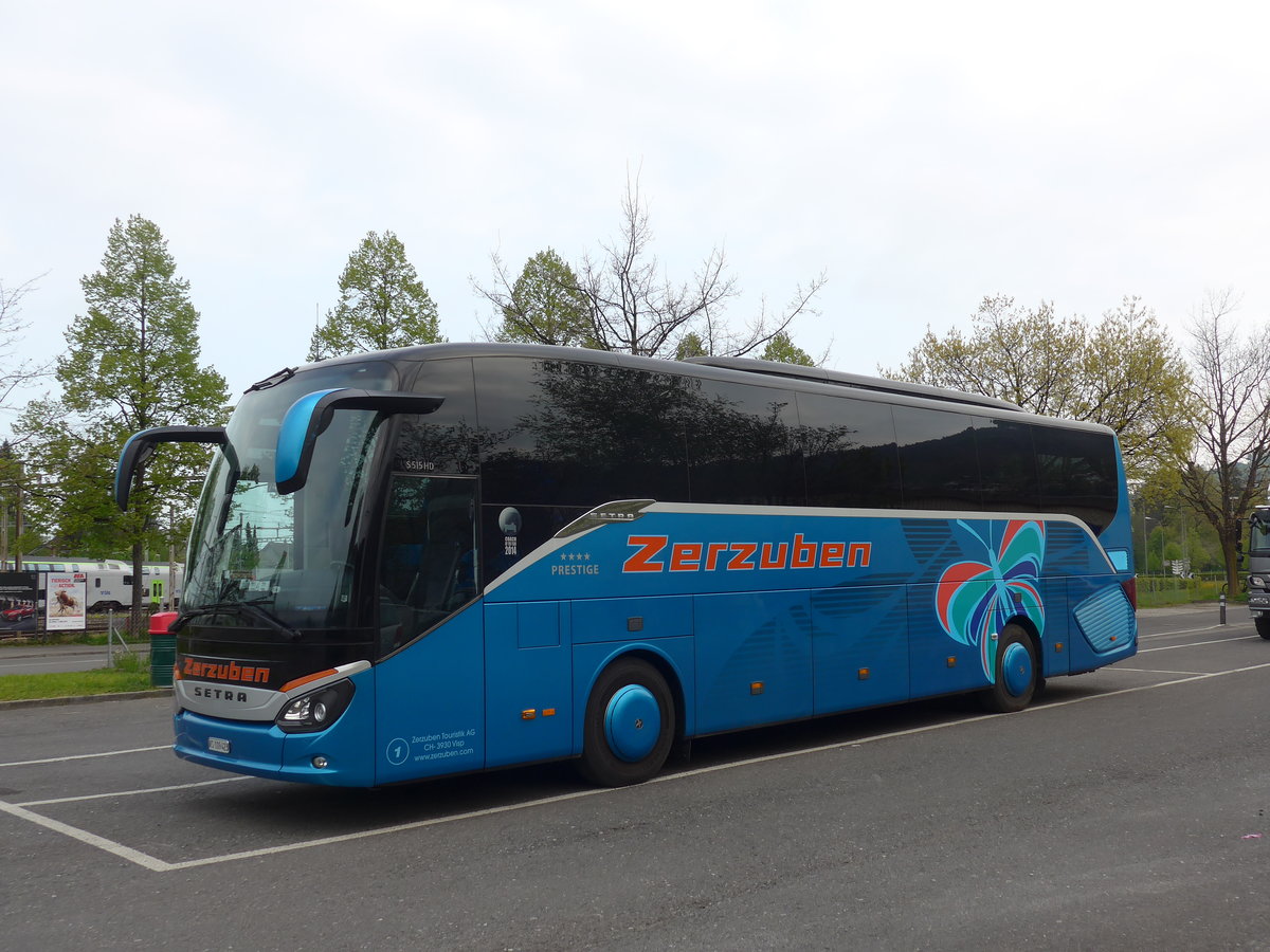 (179'699) - Zerzuben, Visp-Eyholz - Nr. 1/VS 109'423 - Setra am 23. April 2017 in Thun, Seestrasse