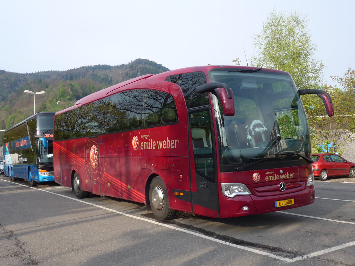 (179'738) - Aus Luxemburg: Weber, Canach - EW 1508 - Mercedes am 28. April 2017 in Thun, Seestrasse