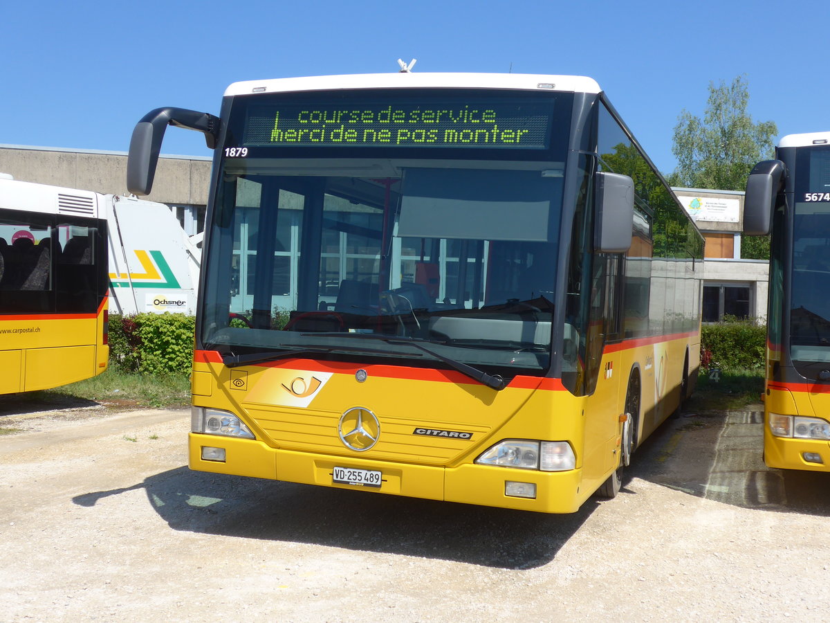 (179'852) - CarPostal Ouest - VD 255'489 - Mercedes am 29. April 2017 in Yverdon, Garage