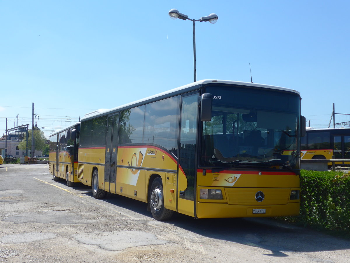 (179'857) - CarPostal Ouest - VD 548'723 - Mercedes am 29. April 2017 in Yverdon, Garage