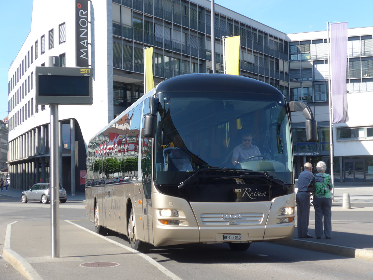 (181'155) - STI Thun - Nr. 40/BE 453'040 - MAN am 17. Juni 2017 beim Bahnhof Thun