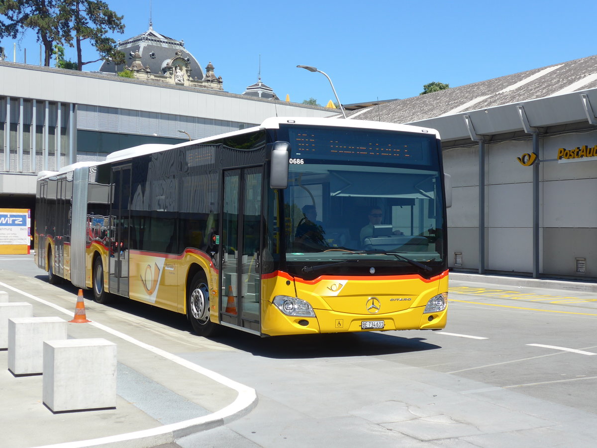 (181'219) - PostAuto Bern - Nr. 631/BE 734'631 - Mercedes am 18. Juni 2017 in Bern, Postautostation