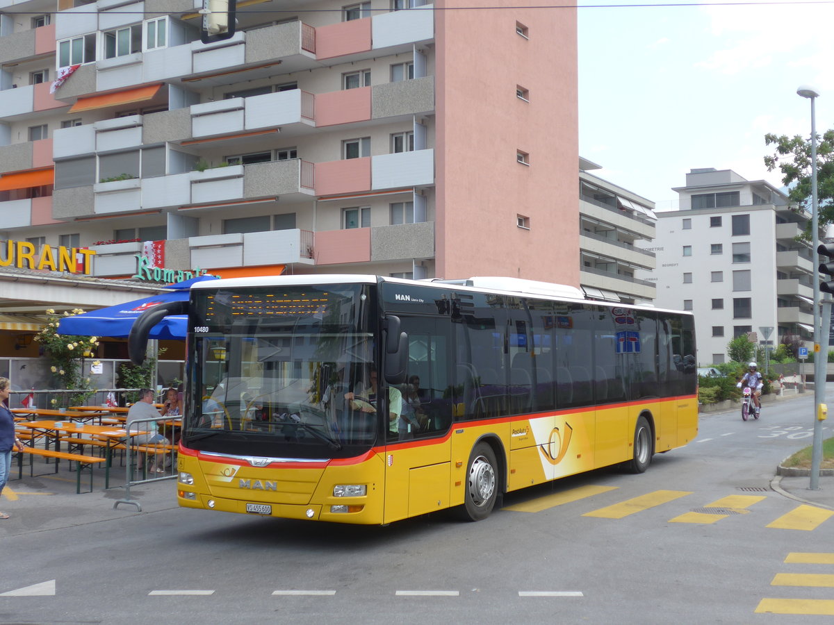 (181'342) - PostAuto Wallis - VS 455'600 - MAN am 24. juni 2017 in Glis, Jodlerdorf