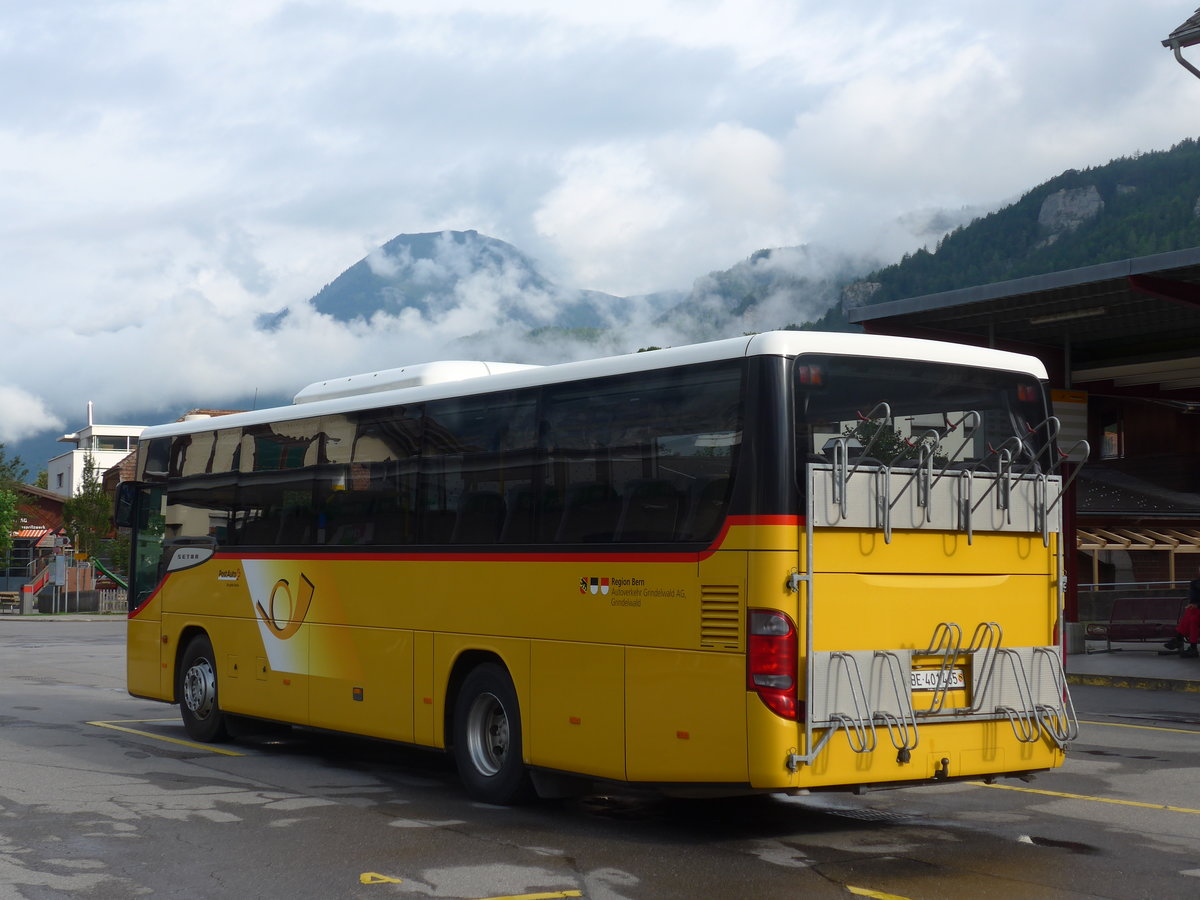 (182'180) - AVG Meiringen - Nr. 65/BE 401'465 - Setra am 23. Juli 2017 in Meiringen, Postautostation