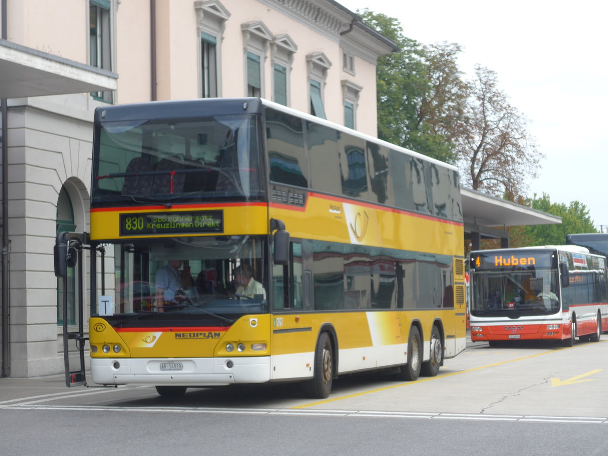 (182'541) - PostAuto Ostschweiz - AR 14'839 - Neoplan (ex P 27'017) am 3. August 2017 beim Bahnhof Frauenfeld