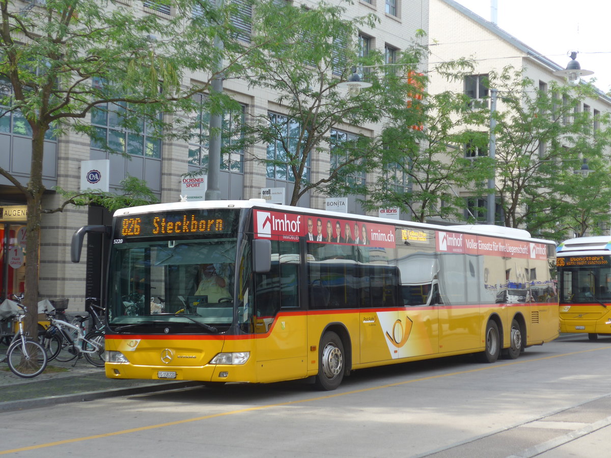 (182'561) - PostAuto Ostschweiz - TG 158'220 - Mercedes (ex Nr. 8) am 3. August 2017 beim Bahnhof Frauenfeld