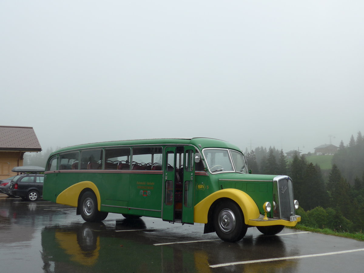 (182'819) - STI Thun - Nr. 15/BE 26'776 - Saurer/Gangloff (ex AvH Heimenschwand Nr. 5) am 6. August 2017 in Adelboden, Gilbach