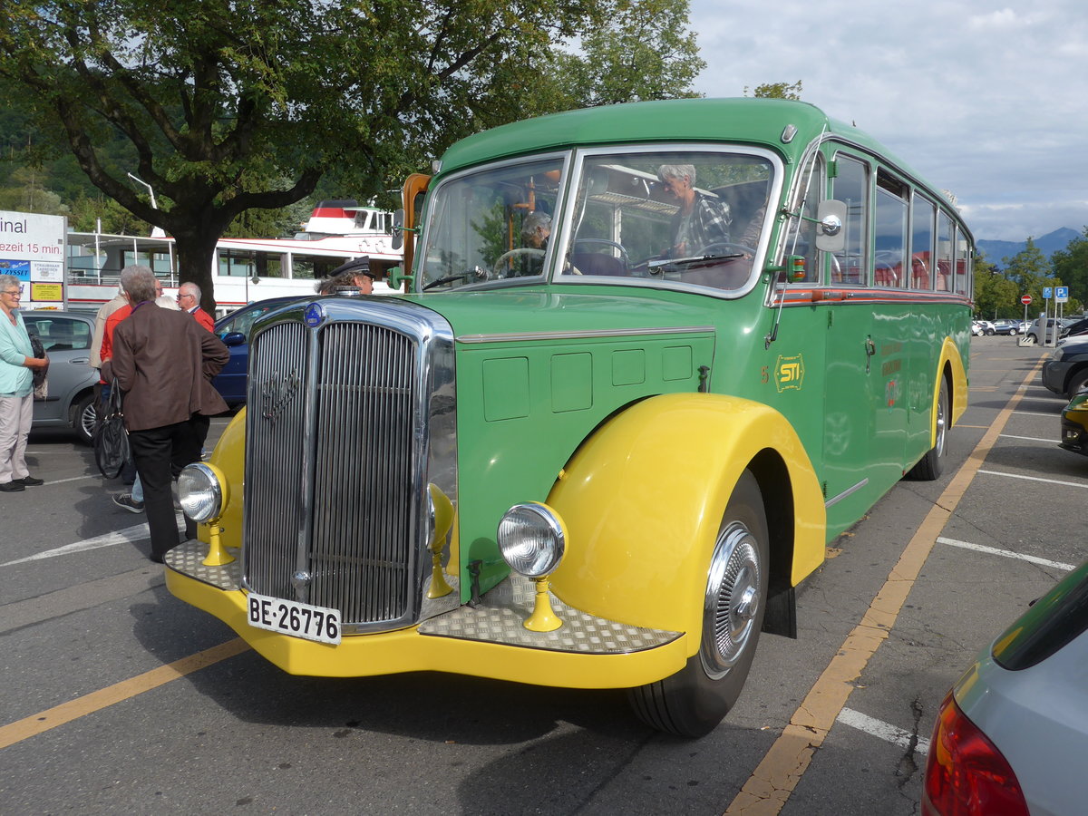 (182'827) - STI Thun - Nr. 15/BE 26'776 - Saurer/Gangloff (ex AvH Heimenschwand Nr. 5) am 6. August 2017 in Thun, CarTerminal