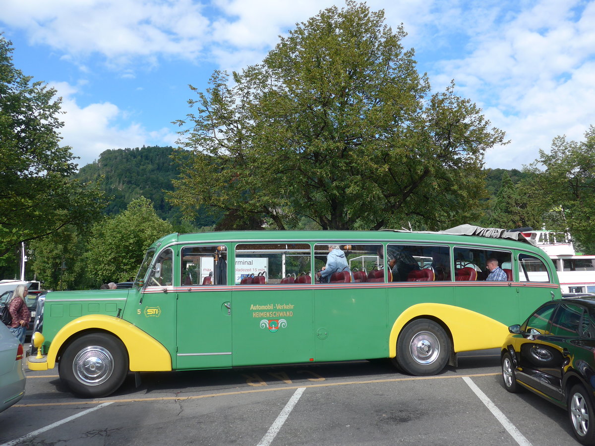 (182'828) - STI Thun - Nr. 15/BE 26'776 - Saurer/Gangloff (ex AvH Heimenschwand Nr. 5) am 6. August 2017 in Thun, CarTerminal