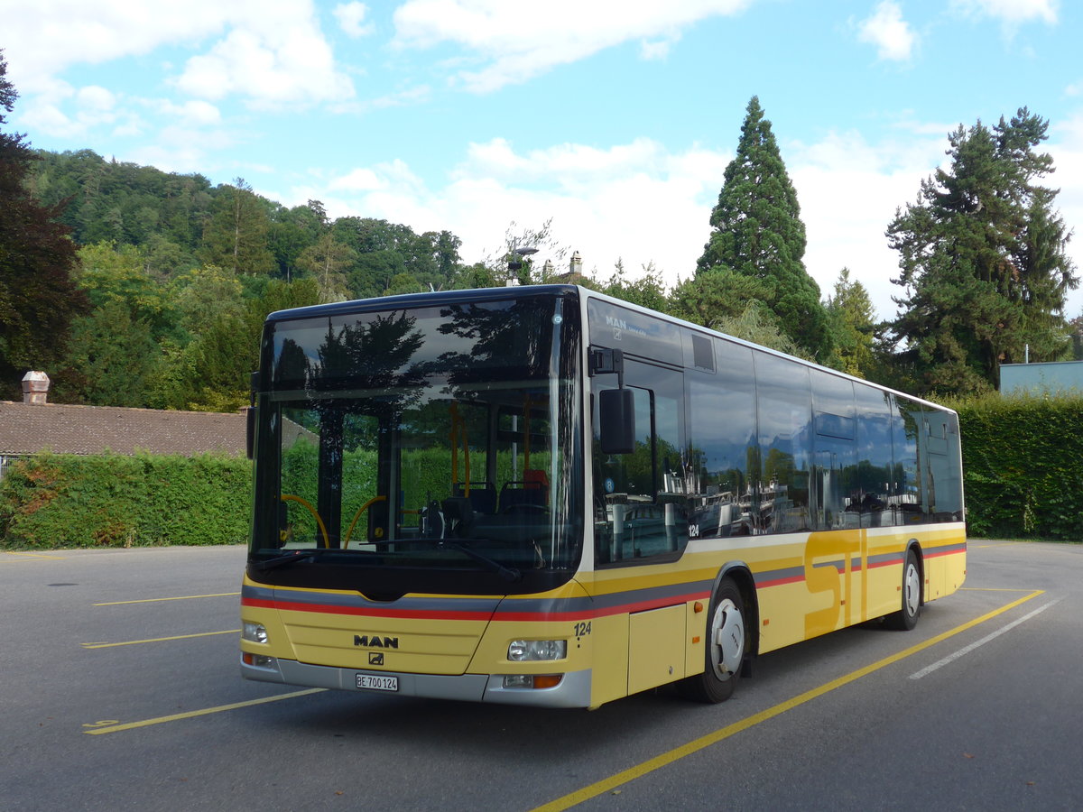 (182'836) - STI Thun - Nr. 124/BE 700'124 - MAN am 6. August 2017 bei der Schifflndte Thun