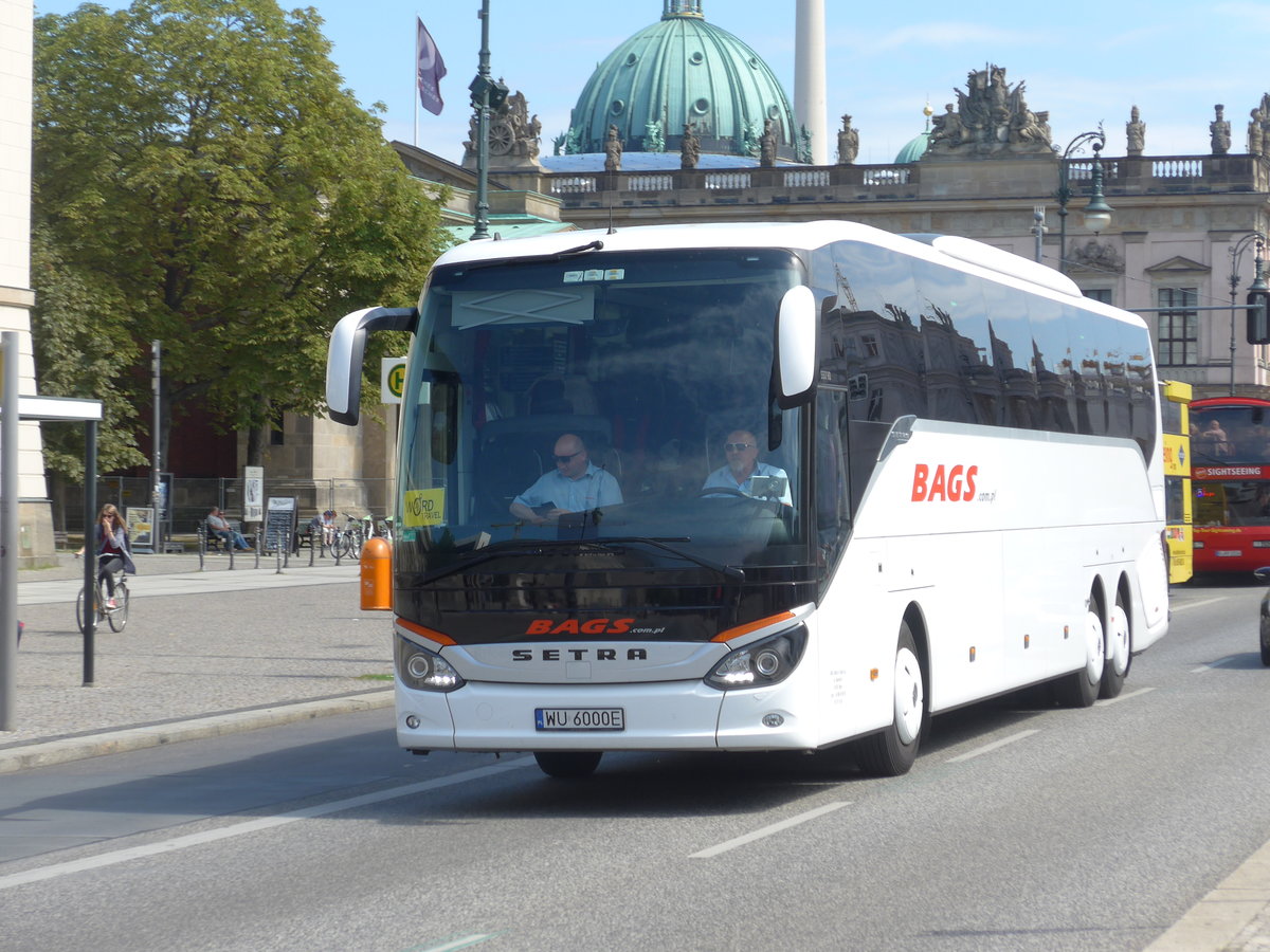 (183'329) - Aus Polen: BAGS, Dobre - WU 6000E - Setra am 10. August 2017 in Berlin, Staatsoper