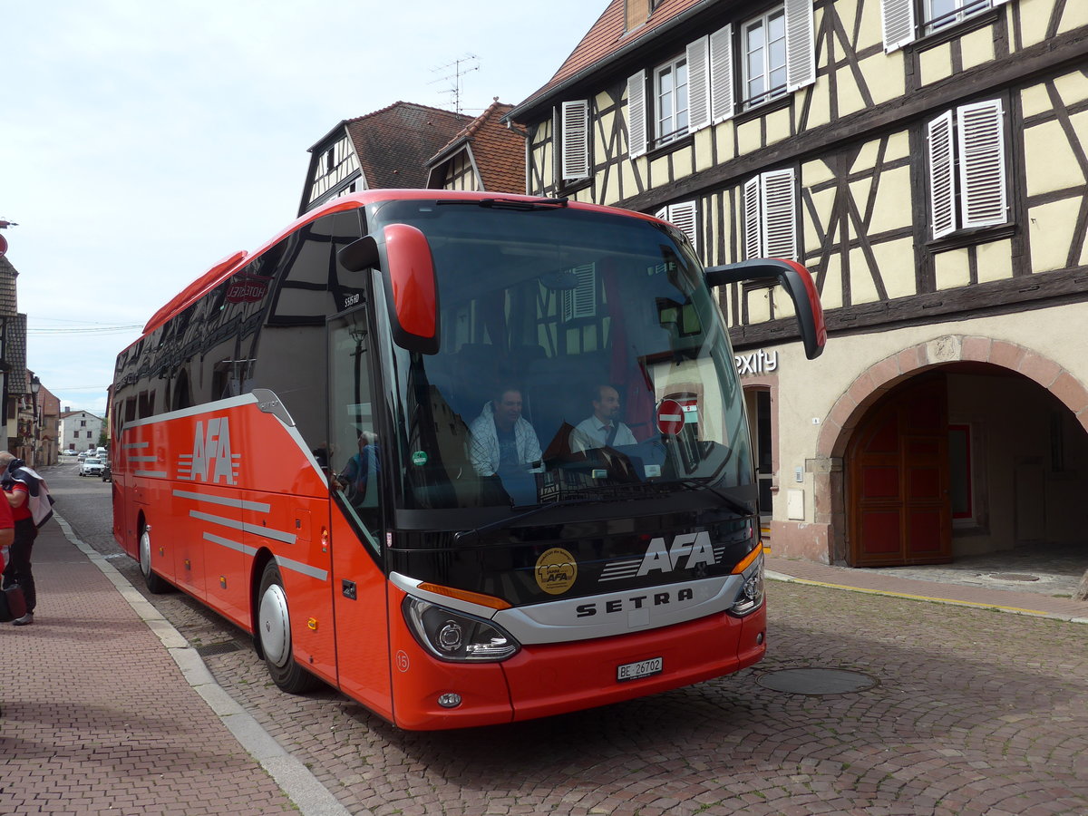 (183'775) - Aus der Schweiz: AFA Adelboden - Nr. 15/BE 26'702 - Setra am 21. August 2017 in Obernai, Zentrum