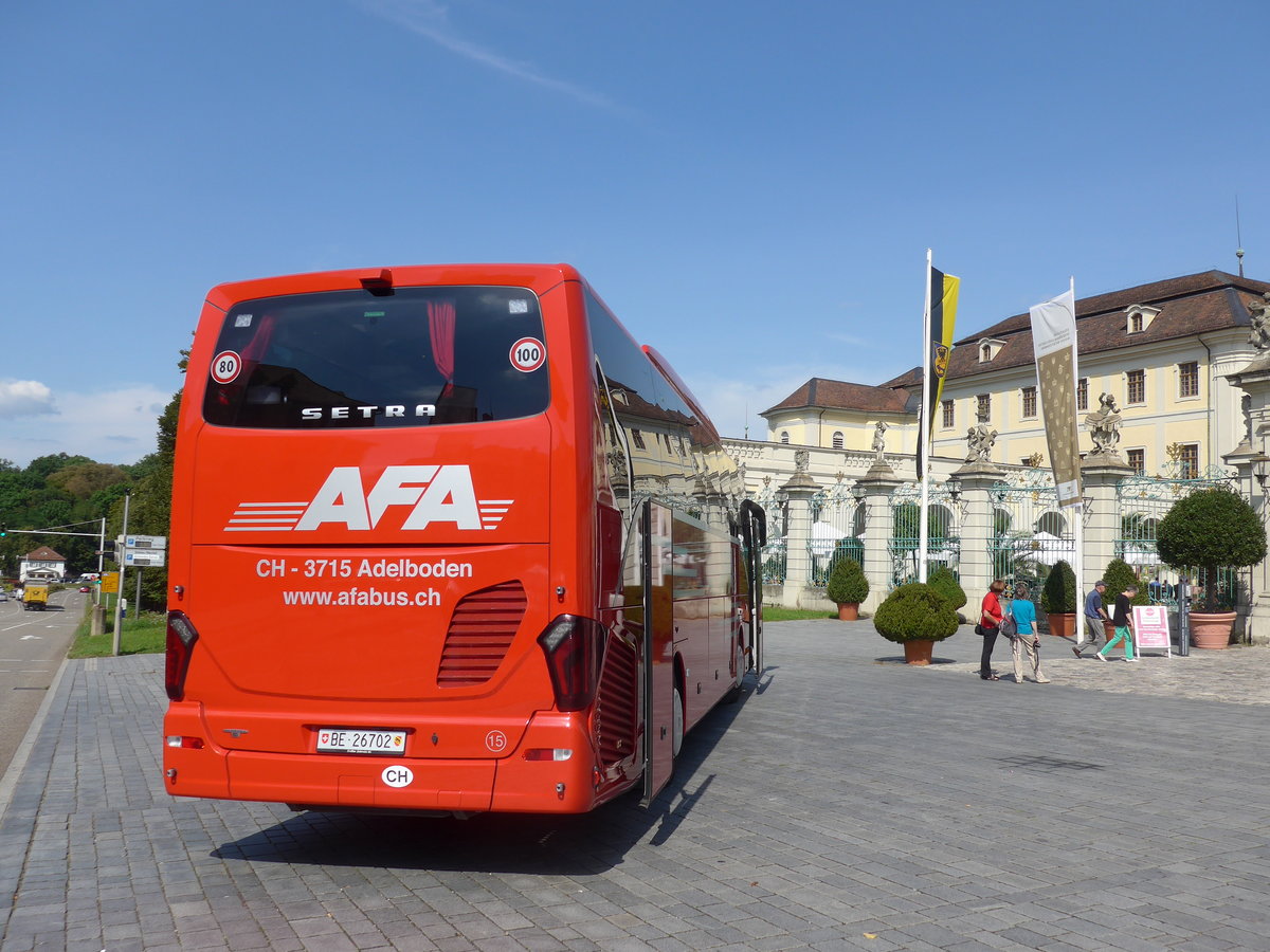 (183'825) - Aus der Schweiz: AFA Adelboden - Nr. 15/BE 26'702 - Setra am 22. August 2017 in Ludwigsburg, Schloss