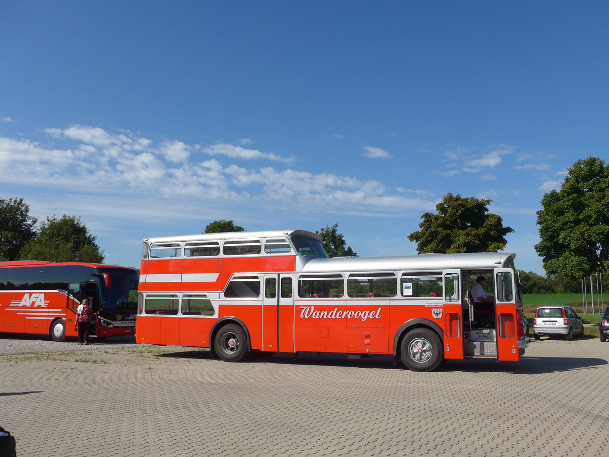 (183'899) - Radlmeier, Ergoldsbach - LA-RD 123H FBW/Vetter-R&J Anderthalbdecker (ex FRAM Drachten/NL Nr. 20; ex Wespe, Altsttten; ex AFA Adelboden Nr. 4) am 23. August 2017 in Bad Drrheim, Garage Luschin