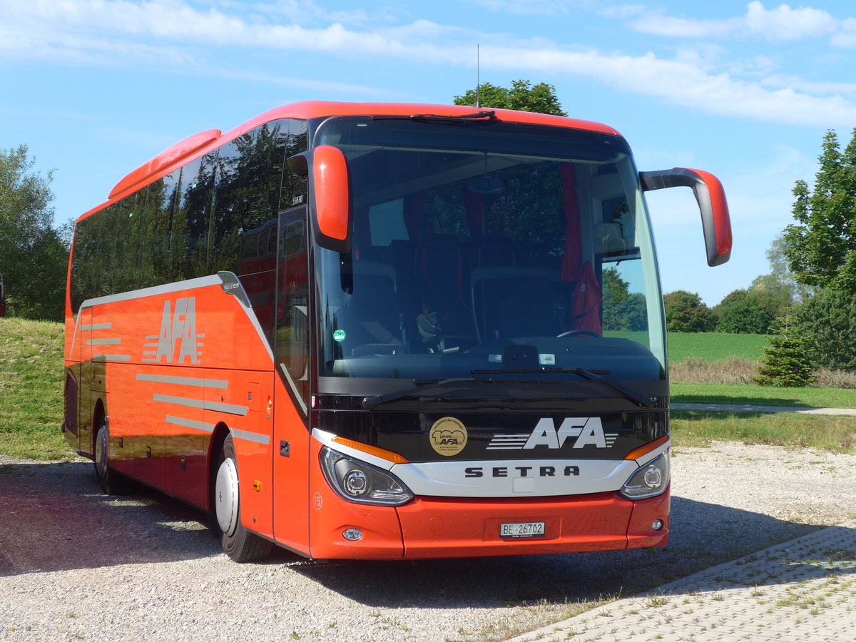 (183'905) - Aus der Schweiz: AFA Adelboden - Nr. 15/BE 26'702 - Setra am 23. August 2017 in Bad Drrheim, Garage Luschin