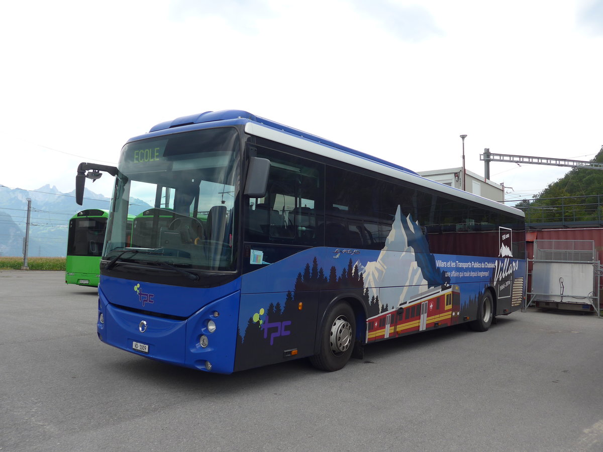 (184'005) - TPC Aigle - Nr. 15/VD 1009 - Irisbus (ex Nr. 16) am 24. August 2017 in Aigle, Dpt