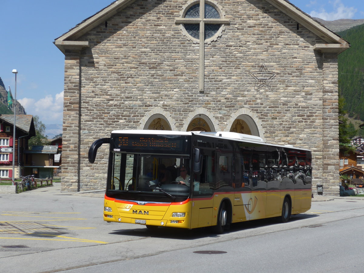 (184'226) - PostAuto Wallis - VS 455'600 - MAN am 25. August 2017 in Saas-Grund, Post