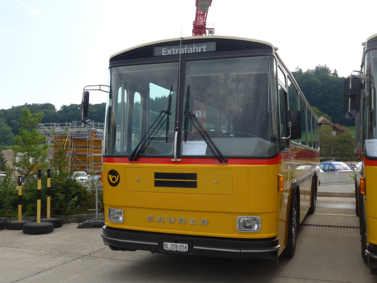 (184'332) - Marugg, Gelterkinden - BL 206'056 - Saurer/Hess (ex Drfelt, D-Gahlenz; ex P 24'254) am 26. August 2017 in Oberkirch, CAMPUS Sursee