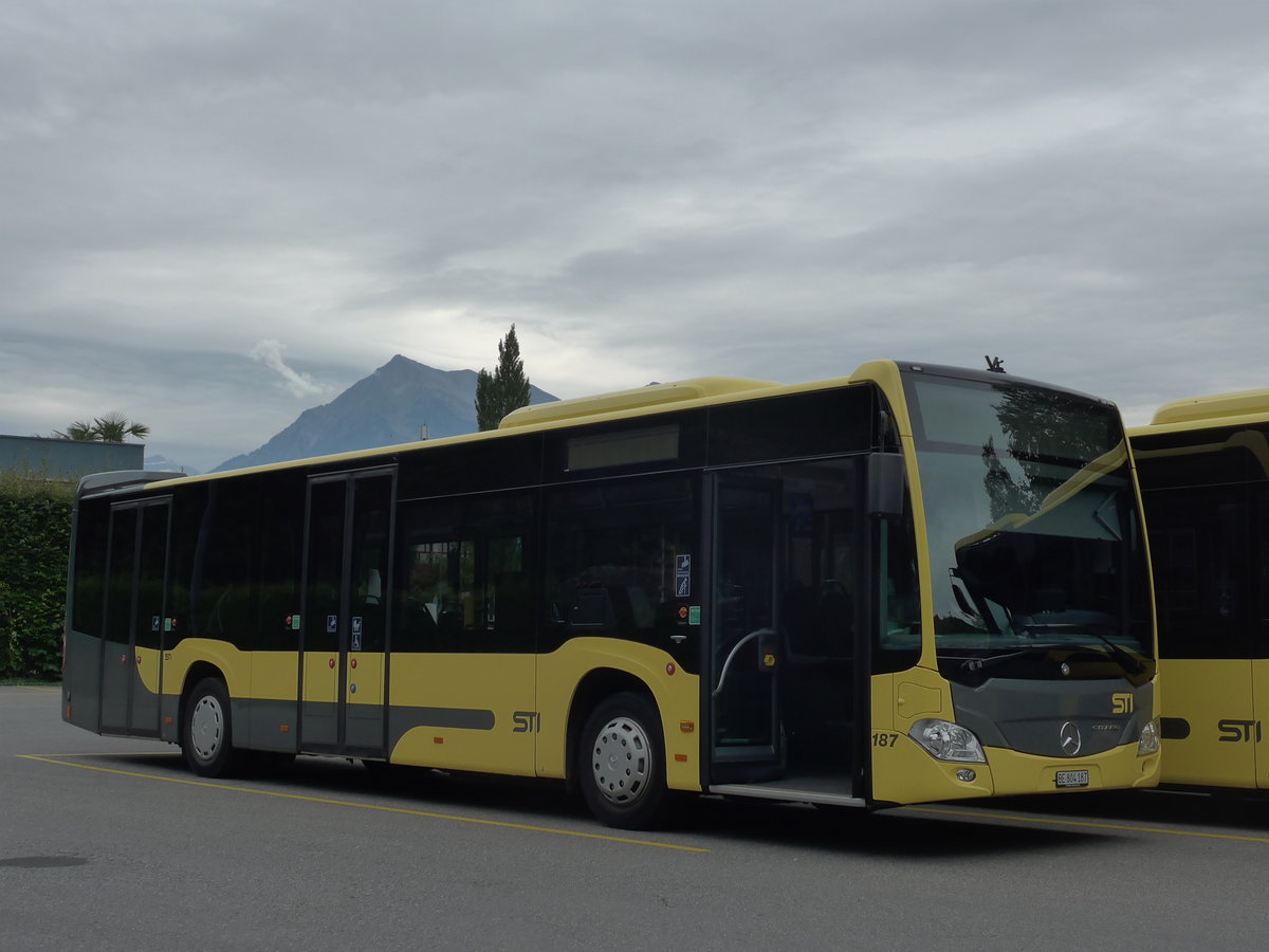 (184'670) - STI Thun - Nr. 187/BE 804'187 - Mercedes am 4. September 2017 bei der Schifflndte Thun