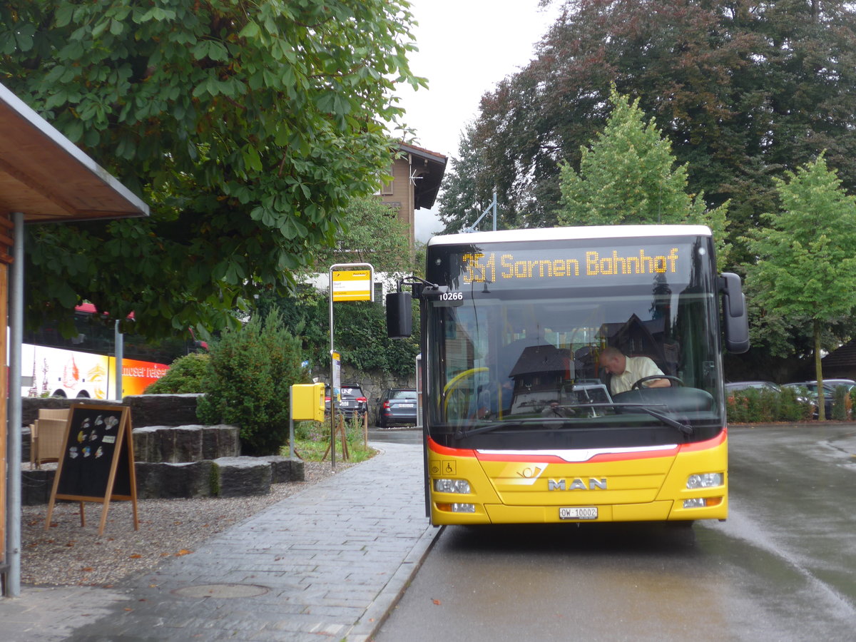 (184'713) - Dillier, Sarnen - Nr. 5/OW 10'002 - MAN am 10. September 2017 in Fleli-Ranft, Dorf