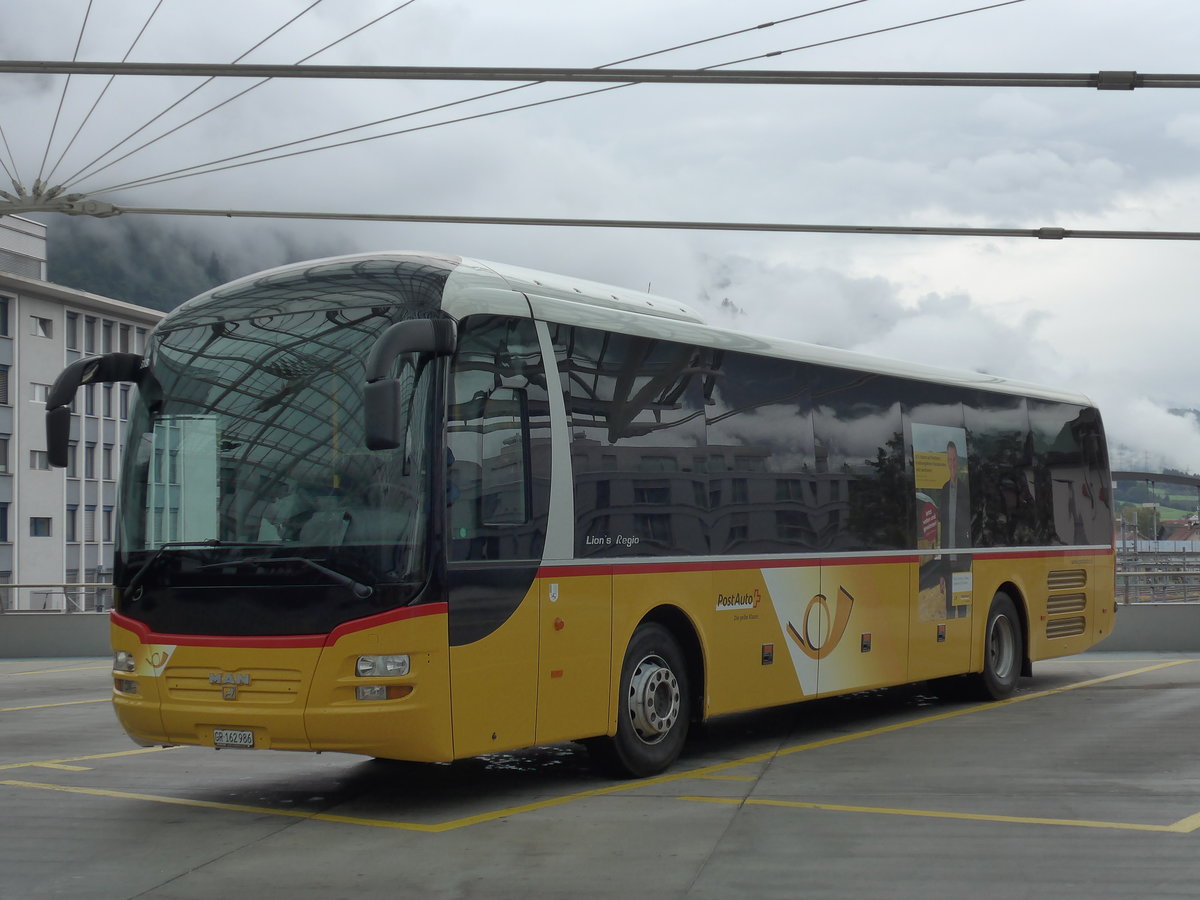 (184'800) - PostAuto Graubnden - GR 162'986 - MAN am 16. September 2017 in Chur, Postautostation