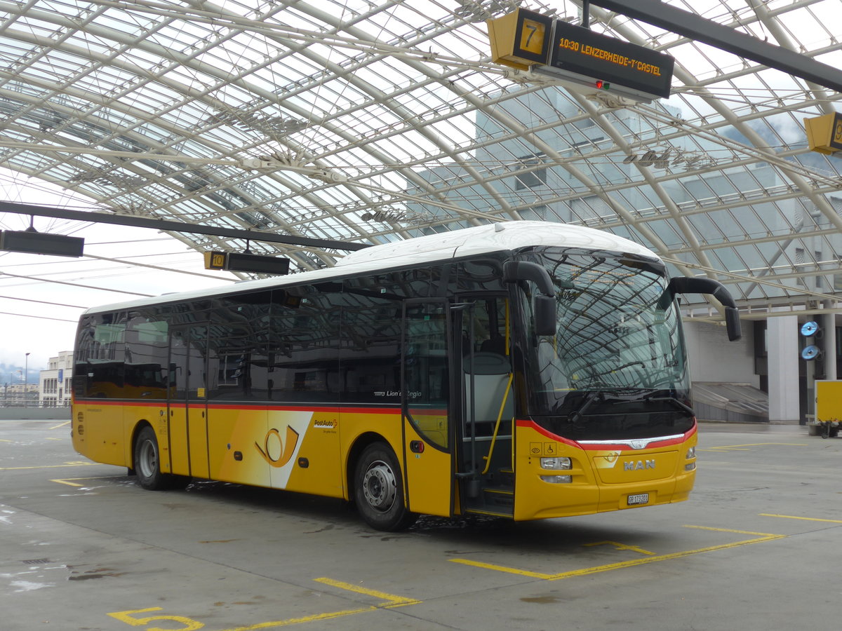 (184'806) - PostAuto Graubnden - GR 173'201 - MAN am 16. September 2017 in Chur, Postautostation