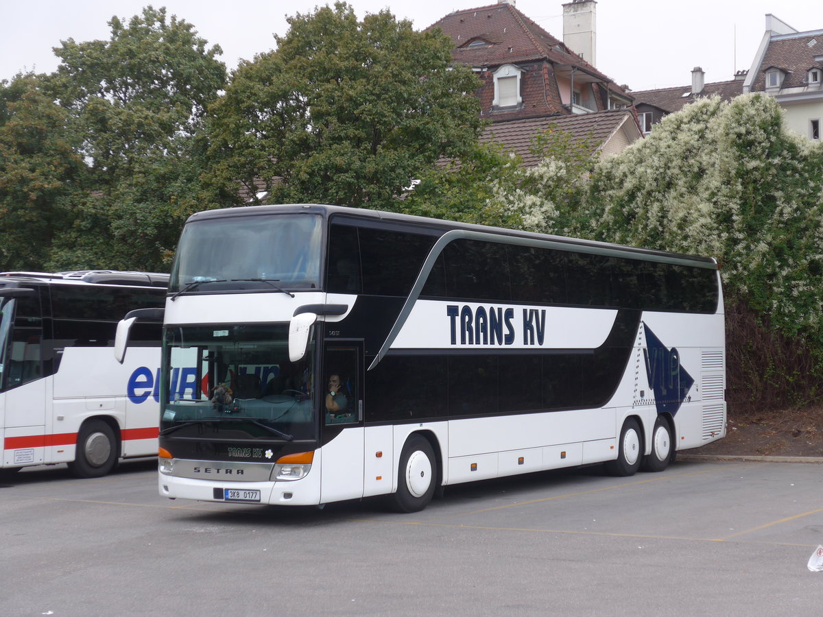 (185'069) - Aus Tschechien: Trans KV, Karlovy Vary - 3K8 0177 - Setra am 16. September 2017 in Zrich, Sihlquai