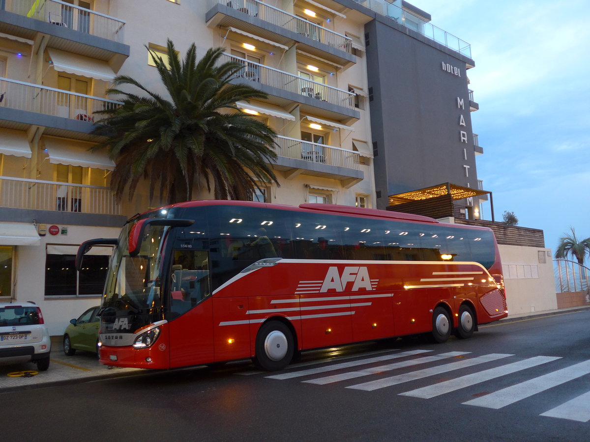 (185'209) - Aus der Schweiz: AFA Adelboden - Nr. 16/BE 21'181 - Setra am 25. September 2017 in Roses, Hotel Maritim