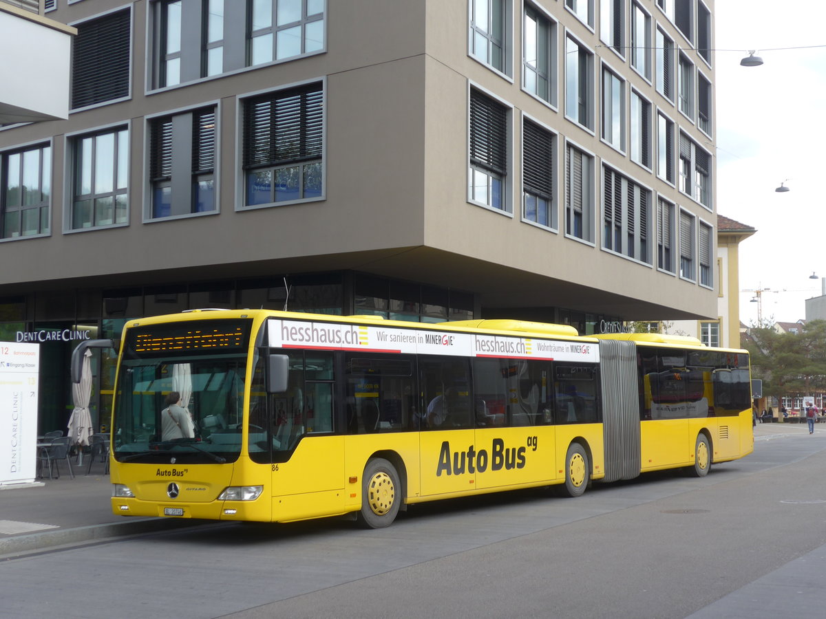 (186'087) - AAGL Liestal - Nr. 86/BL 20'746 - Mercedes am 21. Oktober 2017 beim Bahnhof Liestal