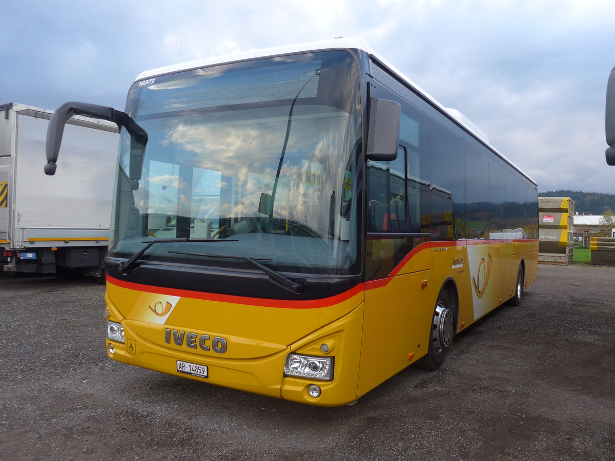 (186'129) - PostAuto Ostschweiz - AR 14'859 - Iveco am 27. Oktober 2017 in Wil, Larag