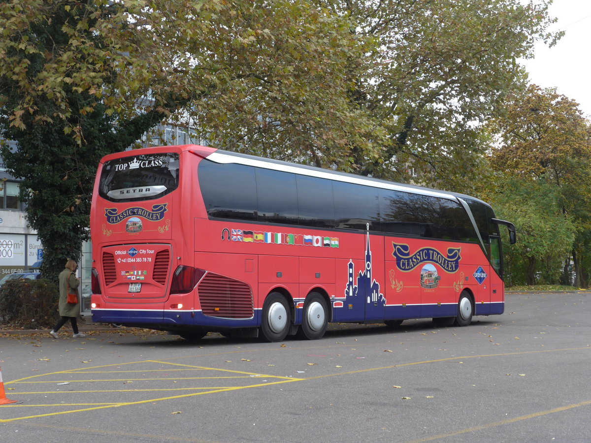 (186'157) - Meier, Zrich - ZH 301'569 - Setra am 27. Oktober 2017 in Zrich, Sihlquai