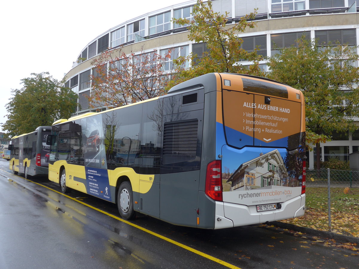 (186'265) - STI Thun - Nr. 174/BE 752'174 - Mercedes am 6. November 2017 bei der Schifflndte Thun