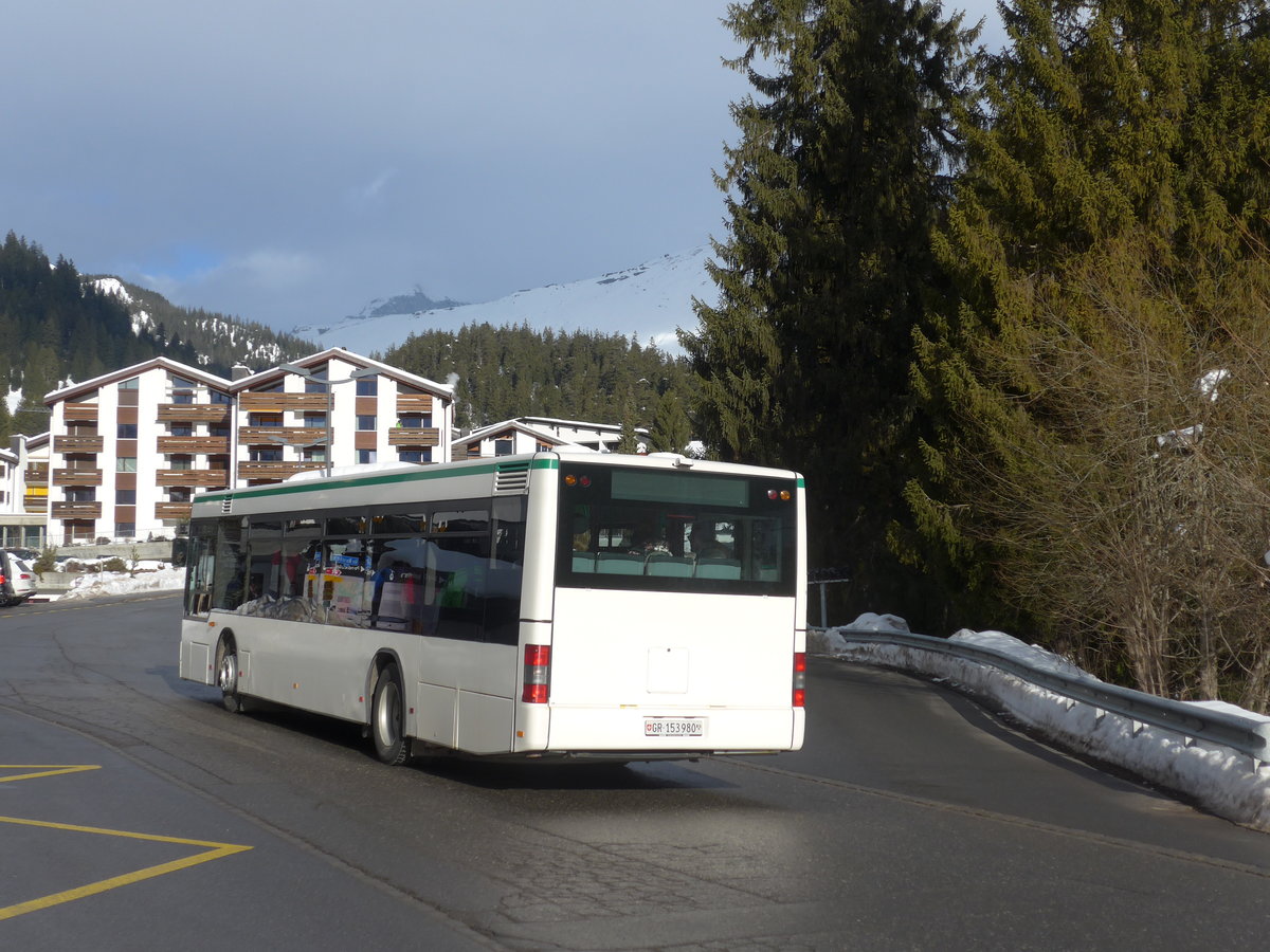 (187'364) - Stuppan, Flims - GR 153'980 - MAN (ex TN Neuchtel Nr. 226) am 26. Dezember 2017 in Laax, Bergbahnen