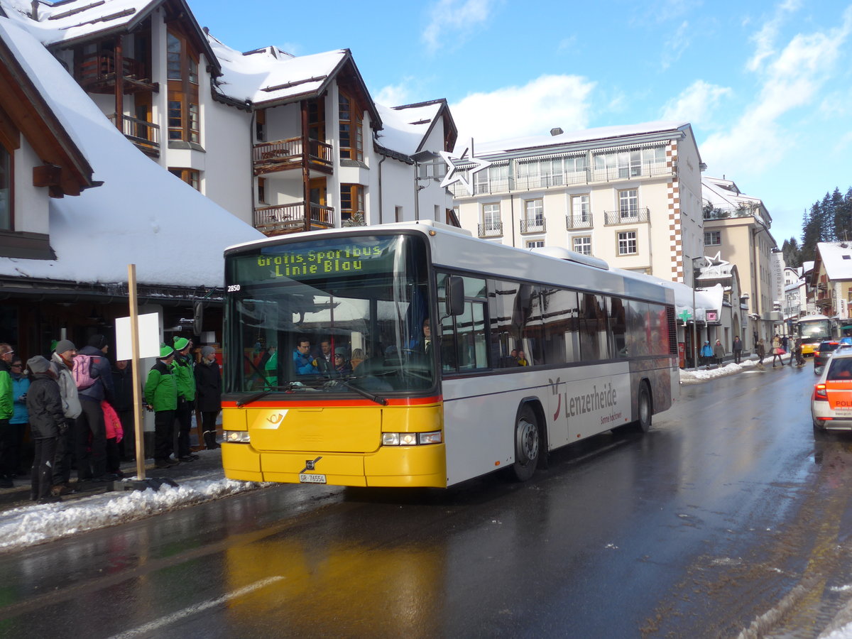 (187'572) - Bossi&Hemmi, Tiefencastel - GR 76'554 - Volvo/Hess (ex Dnser, Trimmis; ex PostAuto Graubnden; ex P 25'676) am 1. Januar 2018 in Lenzerheide, Post