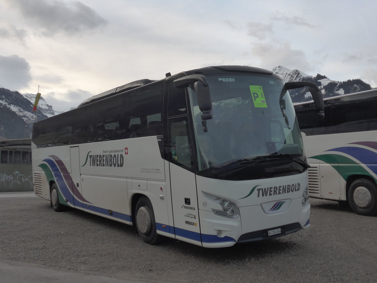 (187'695) - Twerenbold, Baden - Nr. 42/AG 204'044 - VDL am 7. Januar 2018 in Frutigen, Widigasse