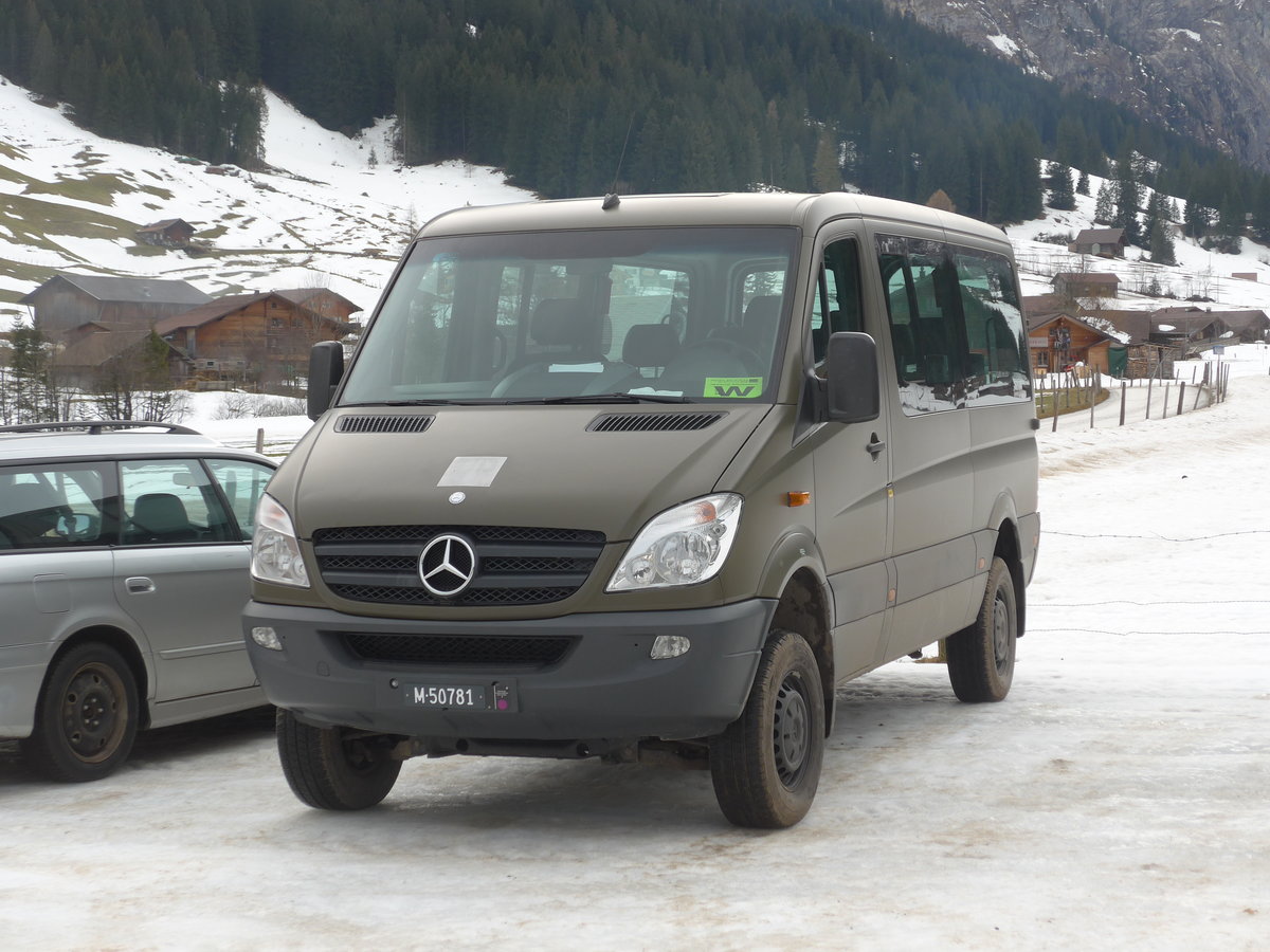 (187'732) - Schweizer Armee - M+50'781 - Mercedes am 7. Januar 2018 in Adelboden, Weltcup