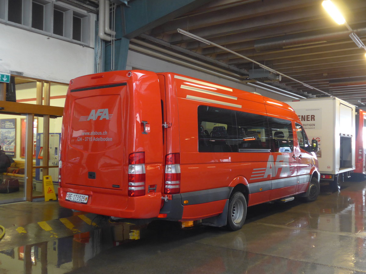 (187'758) - AFA Adelboden - Nr. 29/BE 173'525 - Mercedes am 7. Januar 2018 in Adelboden, Busstation