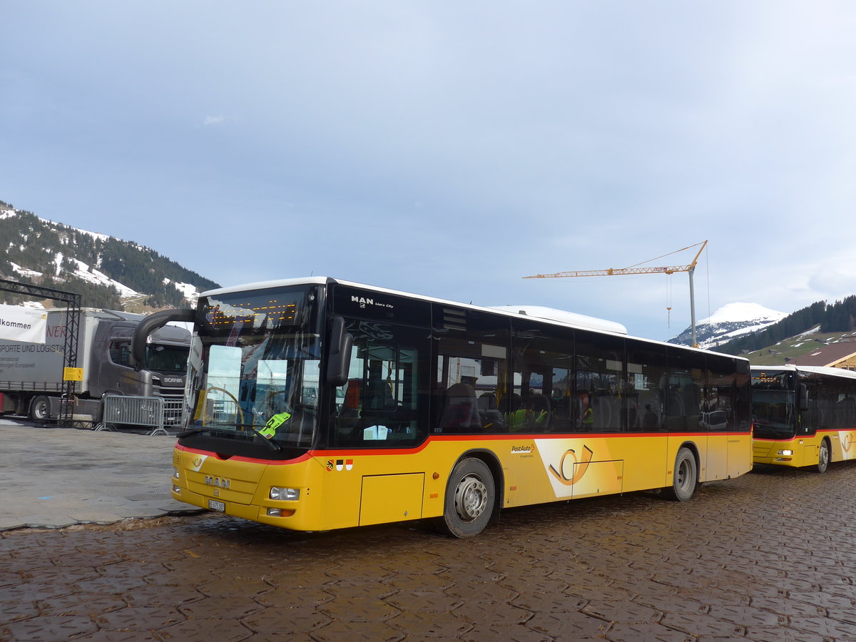 (187'765) - PostAuto Bern - Nr. 541/BE 675'387 - MAN am 7. Januar 2018 in Adelboden, Weltcup