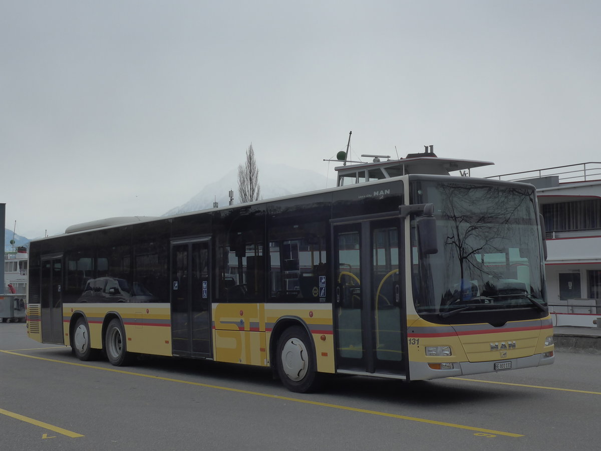 (188'189) - STI Thun - Nr. 131/BE 801'131 - MAN am 4. Februar 2018 bei der Schifflndte Thun