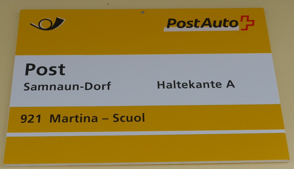 (188'764) - PostAuto-Haltestelle - Samnaun-Dorf, Post - am 16. Februar 2018