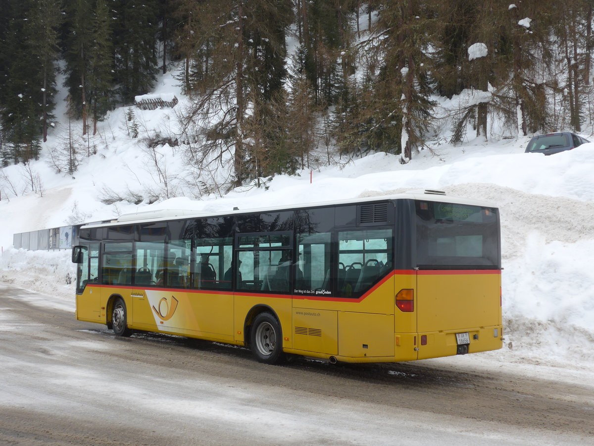 (188'785) - Jenal, Samnaun - GR 18'656 - Mercedes (ex PostAuto Graubnden) am 16. Februar 2018 in Samnaun, Bergbahnen