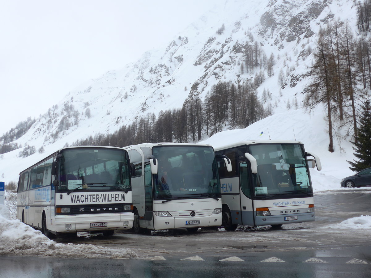 (188'790) - Aus Oesterreich: Wachter-Wilhelm, Pfunds - LA 3 PBO - Setra am 16. Februar 2018 in Samnaun, Ravaisch