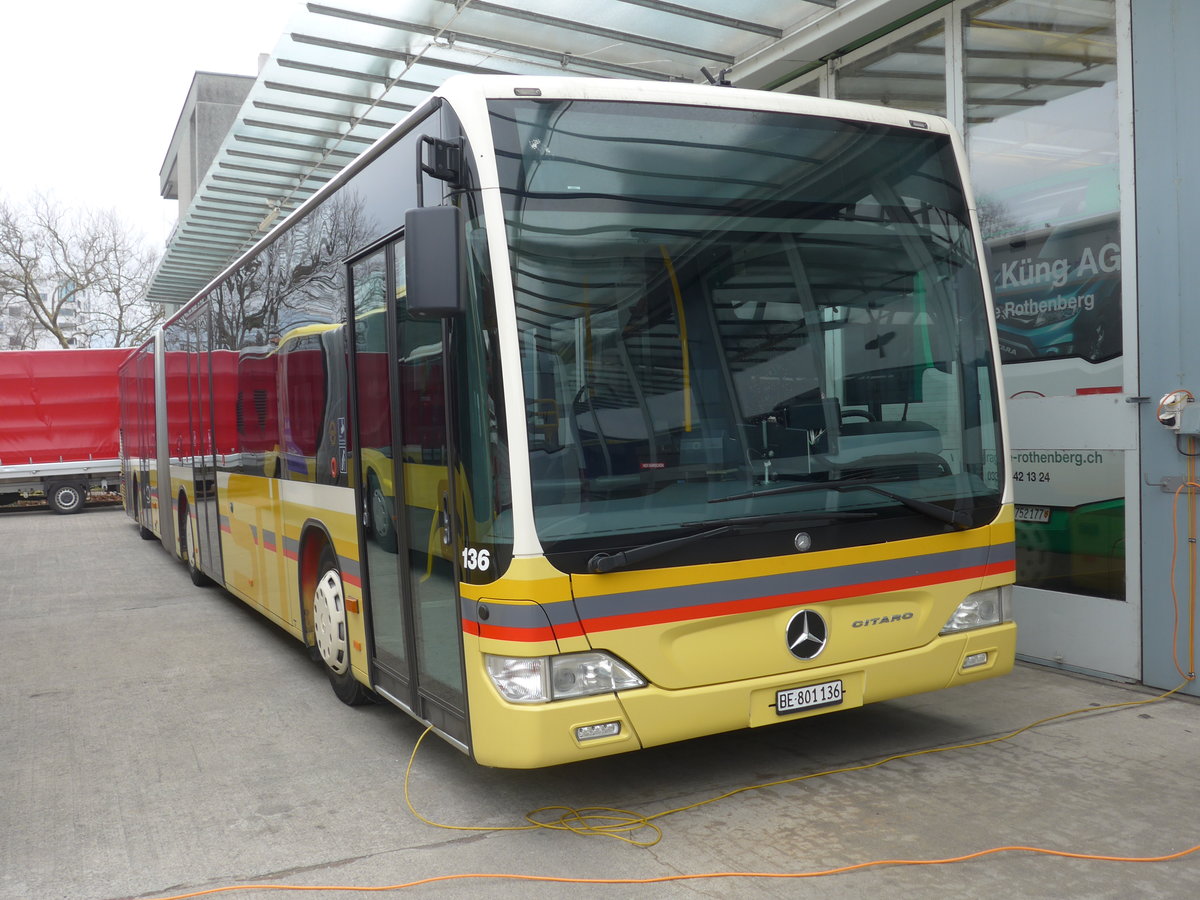 (188'965) - STI Thun - Nr. 136/BE 801'136 - Mercedes am 25. Februar 2018 in Thun, Garage