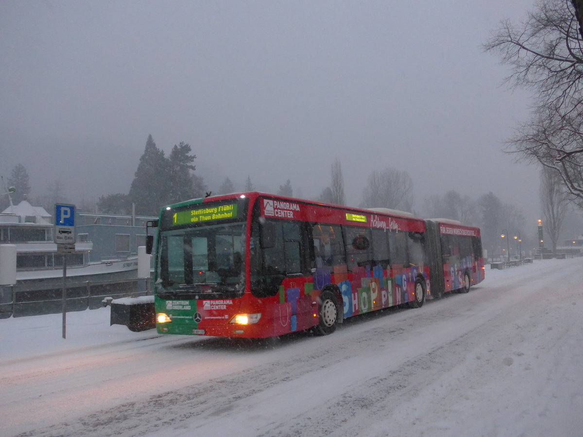 (188'971) - STI Thun - Nr. 137/BE 801'137 - Mercedes am 1. Mrz 2018 bei der Schifflndte Thun