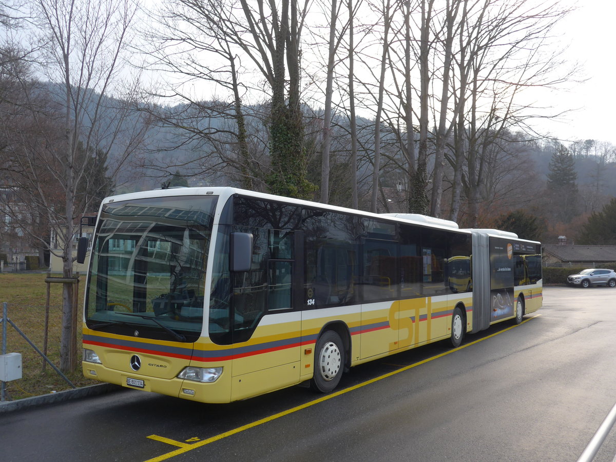 (189'603) - STI Thun - Nr. 134/BE 801'134 - Mercedes am 26. Mrz 2018 bei der Schifflndte Thun